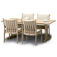 水曲柳实木配套餐桌椅T-367(150)